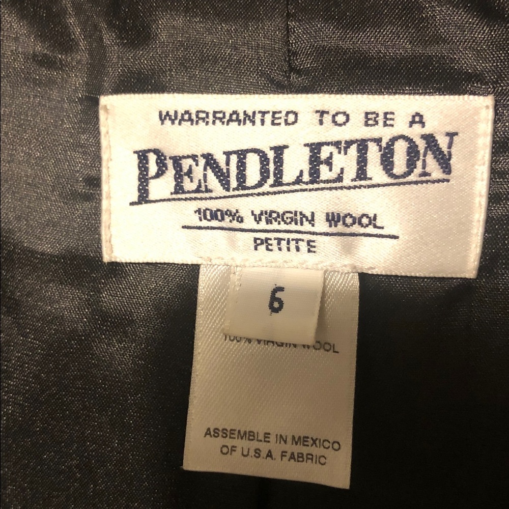 Pendleton Elegant Virgin Wool Black Jacket - image 2
